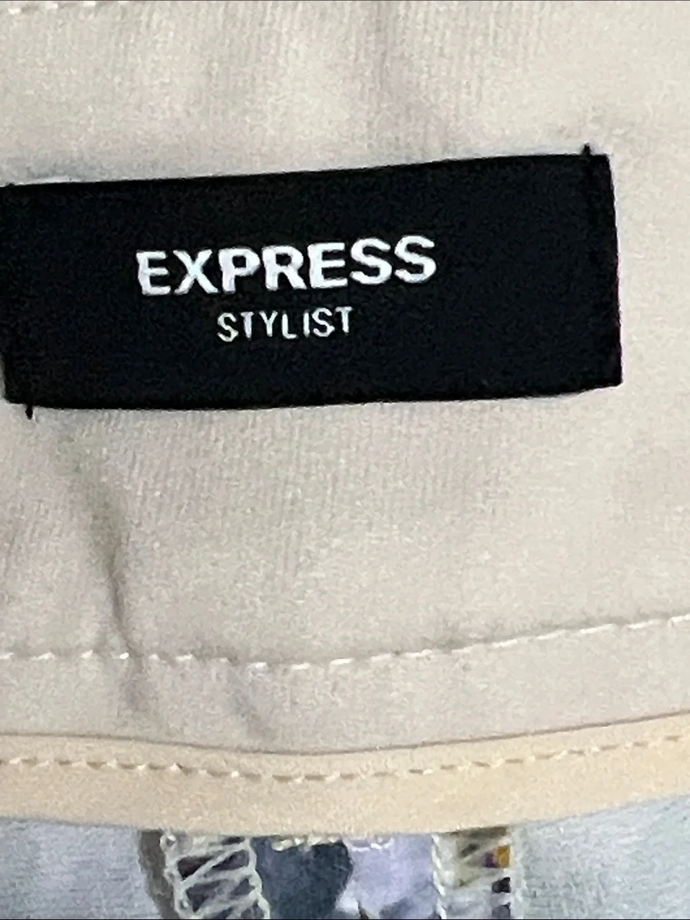 Express Floral Belted High-Waist Women's Shorts - Cream Multi